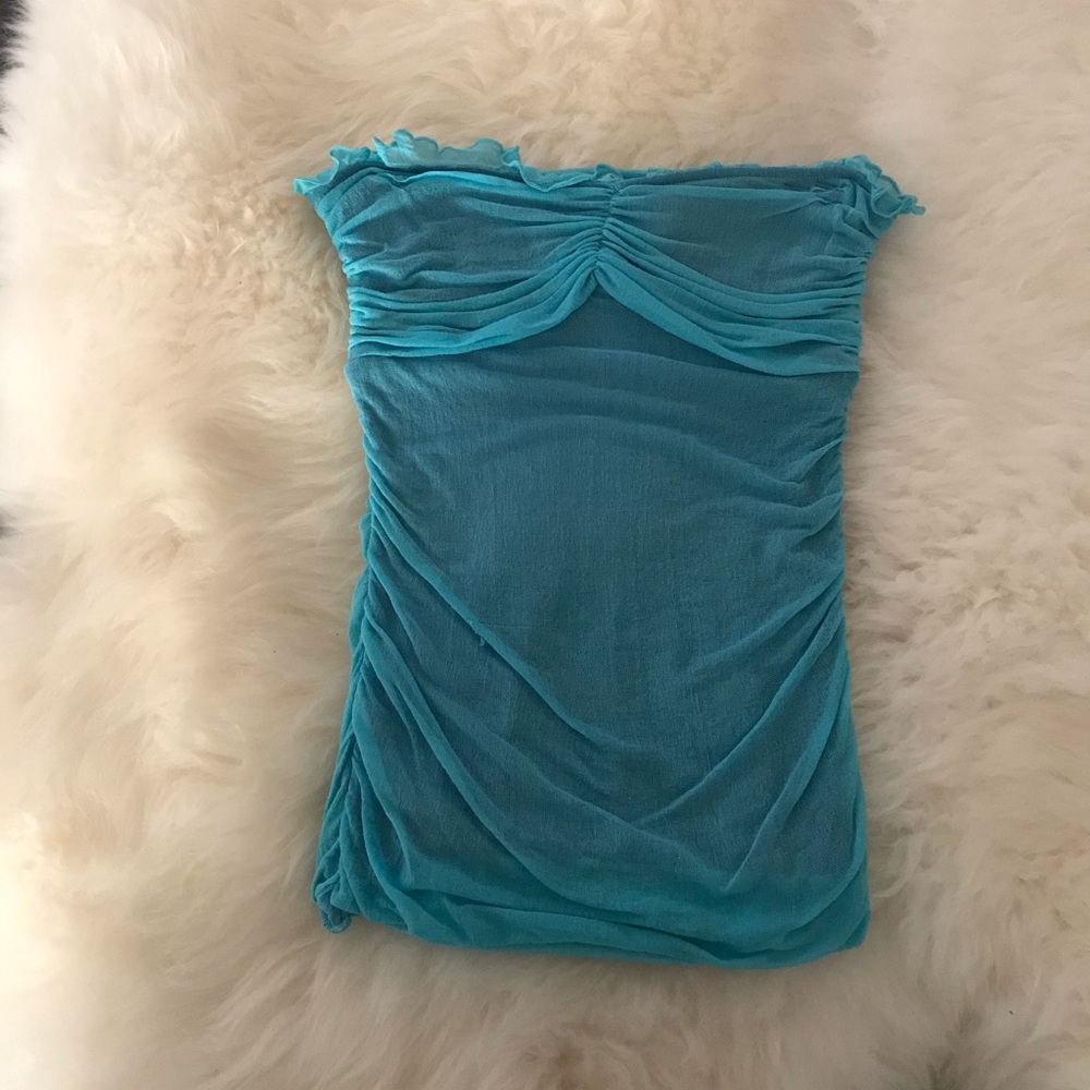 Diane von Furstenberg silk tube top intimates XXS